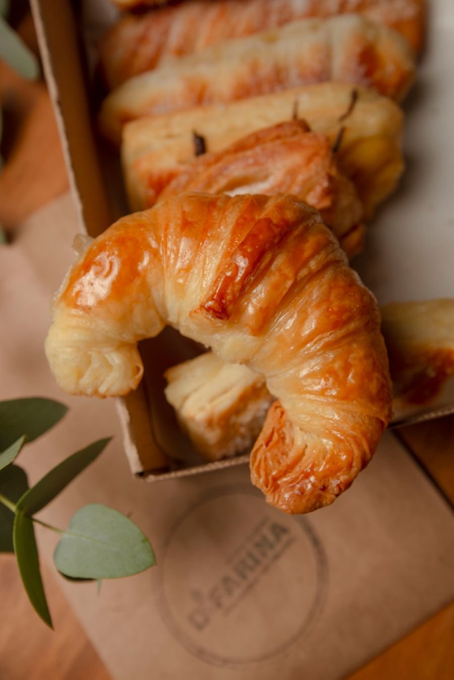 Golden butter croissant
